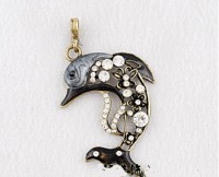 Collier Dauphin noir